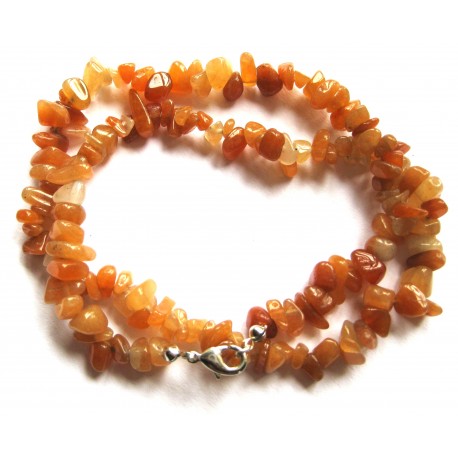 Splitterkette Aventurinquarz orange 45 cm