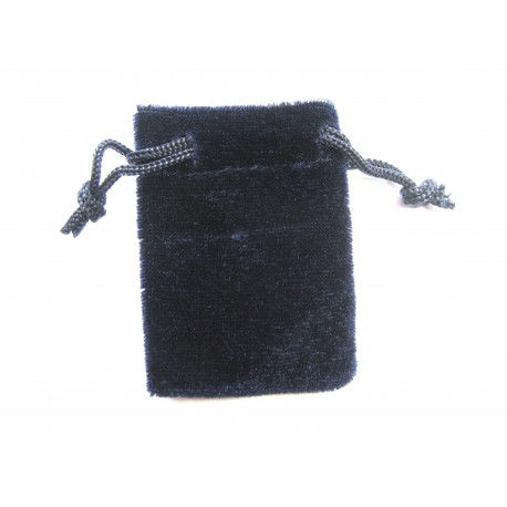 Samtbeutel 6,5x10 cm blau VE 50 Stück