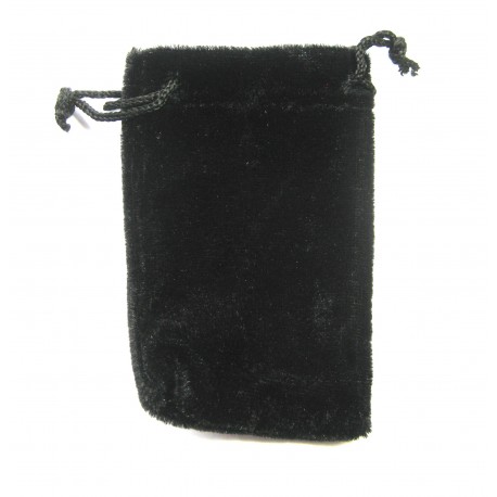 Samtbeutel 6,5x10 cm schwarz VE 50 Stück