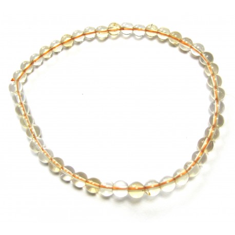 Kugel-Armband Citrin (erhitzt) 4 mm