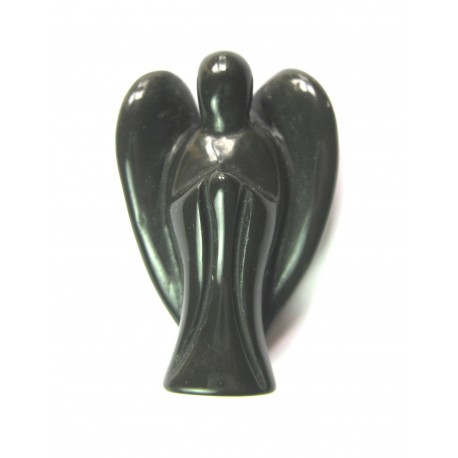 Engel Obsidian schwarz 3,5 cm