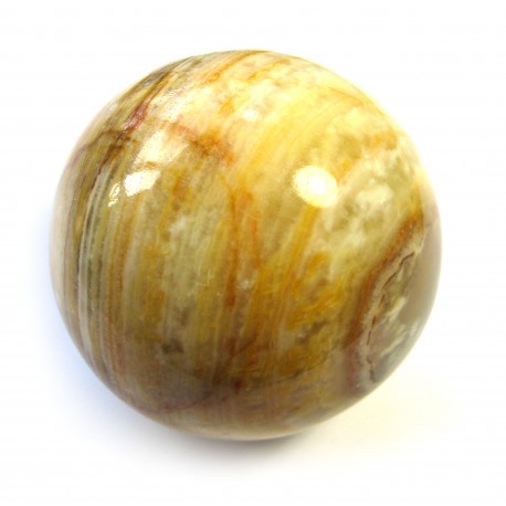 Kugel Calcit-Aragonit grün-braun 3 cm