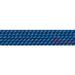 Perlfädelseide Synthetik blau Nr. 2 0,45 mm/2m + Vorfädelnadel