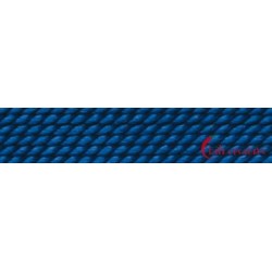 Perlfädelseide Synthetik blau dunkel Nr. 4 0,60 mm/2m + Vorfädelnadel