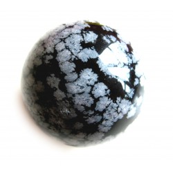 Kugel Obsidian Schneeflocke 3 cm