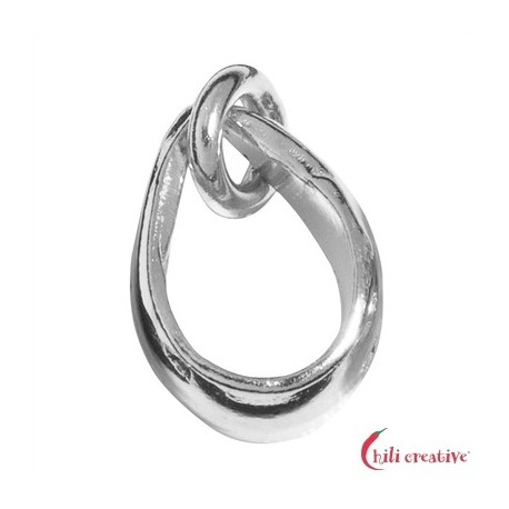 Anhängerschlaufe 9 mm Silber VE 5 Stück