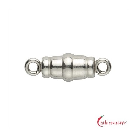 Magnetschließe zylindrisch 10 mm Silber 1 Stück