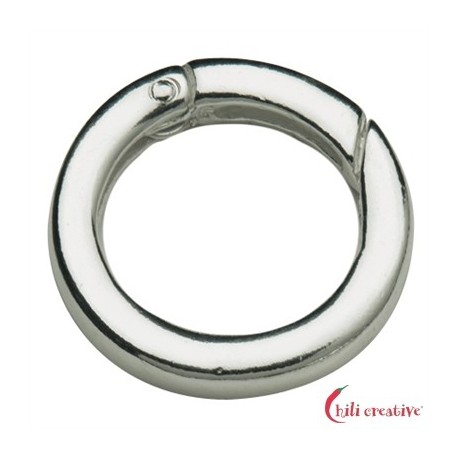 Ringverschluss rund 20 mm Silber VE 10 Stück