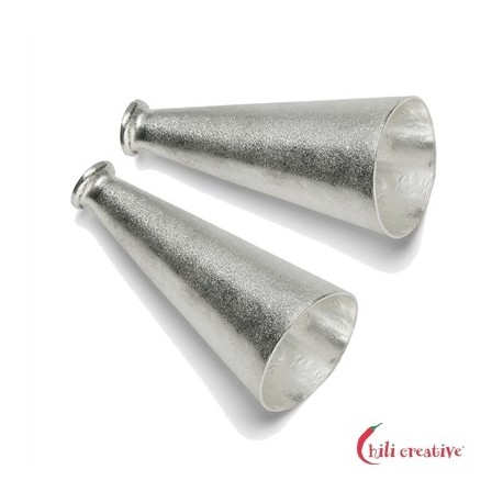 Endkappe Kegel 23 mm Silber matt VE 4 Stück