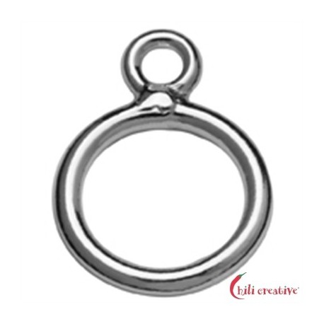 Doppelöse 8 mm Silber matt VE 12 Stück