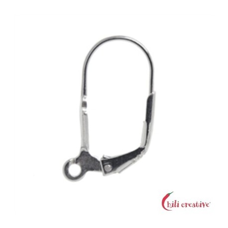 Klappbrisur 15 mm Silber VE 60 Stück