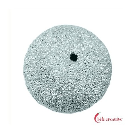 Kugel 12 mm Silber diamantiert VE 2 Stück