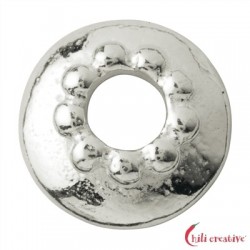Halbschale Kugeldekor 6,5 mm Silber VE 16 Stück
