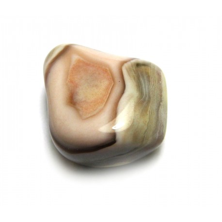 Trommelstein Achat rosa-grau 100 g