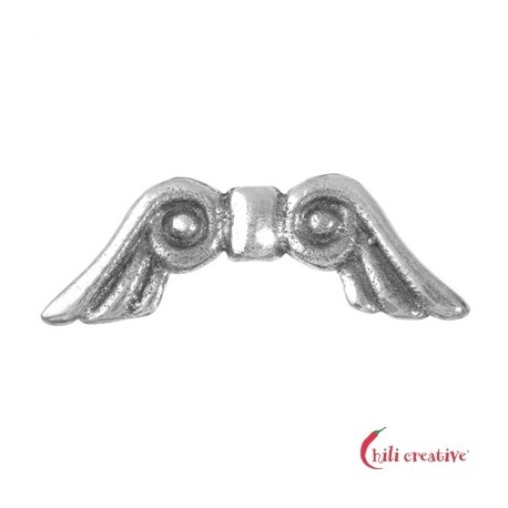 Flügel Märchen 18 mm Silber VE 4 Stück