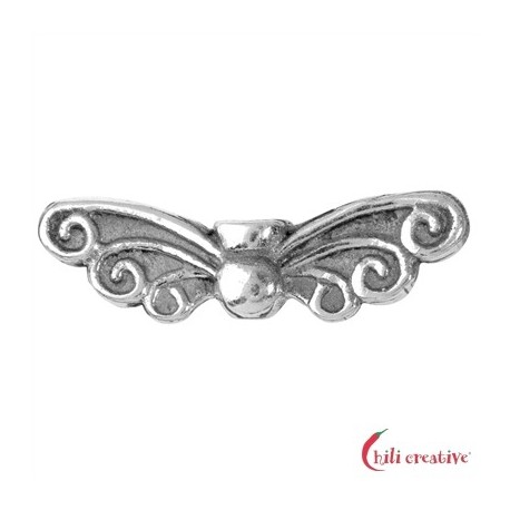 Flügel Elfe 22 mm Silber VE 4 Stück