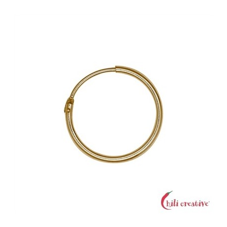 Creole 18 mm Silber vergoldet VE 4 Stück