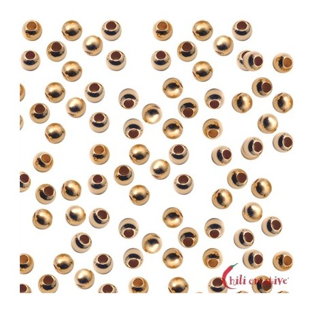 Quetschkugeln Silber vergoldet 1,8 mm VE 2900 Stück