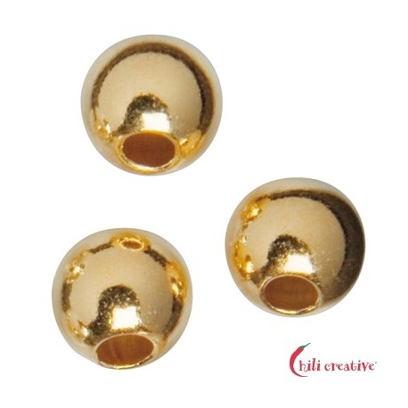 Kaschierkugel 5 mm Silber vergoldet VE 29 Stück