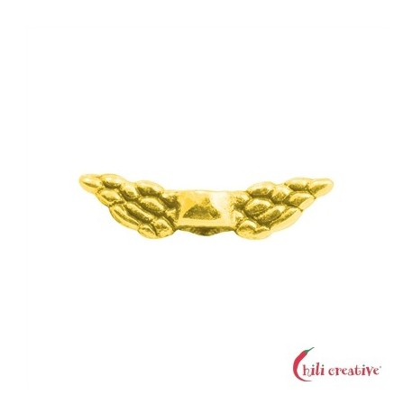 Flügel Engel 11 mm (mini) Silber vergoldet VE 10 Stück