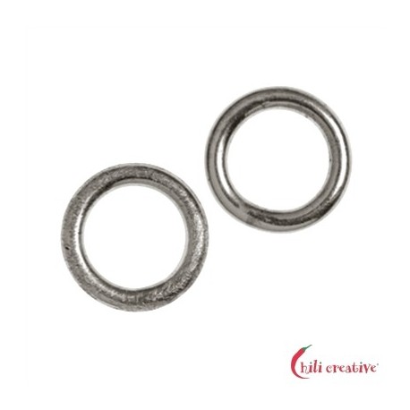 Bindering 6 mm Silber rhodiniert VE 37 Stück