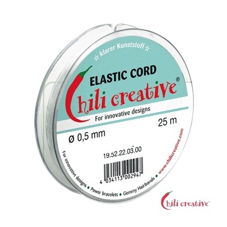 Elastikfaden schwarz 0,5 mm / 25m