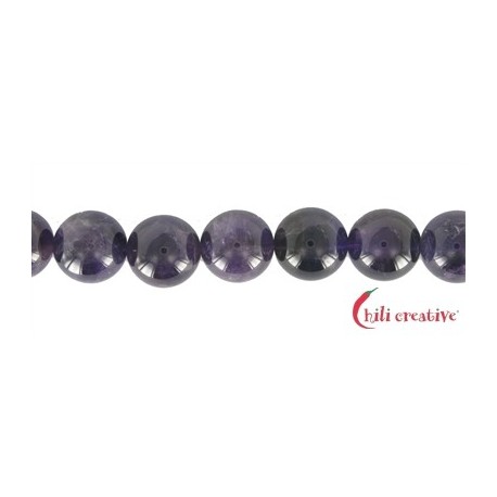 Strang Kugel Amethyst 16 mm