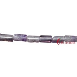 Strang Mini-Zylinder Amethyst 2 x 4 mm