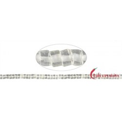 Strang Mini-Zylinder Bergkristall 2,5 x 4 mm