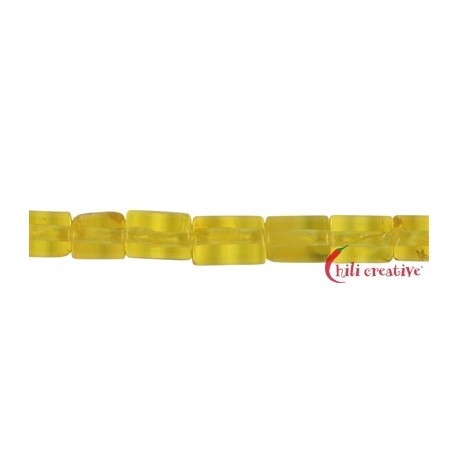 Strang Zylinder Bernstein (gelb transparent) 8 x 5 mm