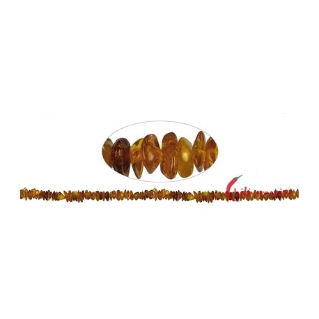 Strang Splitter Bernstein dunkel 5-10 x 5-7 mm