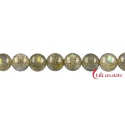 Strang Kugel Labradorit 5 mm