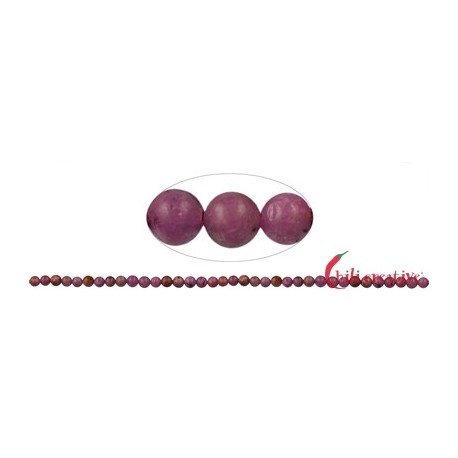 Strang Kugel Rubin matt 4 mm