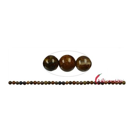 Strang Kugel Pietersit-Quarz 5 mm