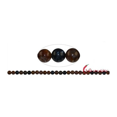 Strang Kugel Pietersit-Quarz 7 mm