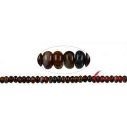 Strang Button Pietersit-Quarz 4x 6 mm