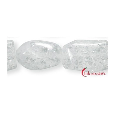 Strang Pebbles Crashed Crystal (behandelt) 12-18 x 11-14 mm