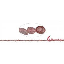 Strang Pebbles Eisenkiesel rot A 4-7 mm