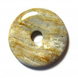 Donut Versteinerte Koralle 40 mm