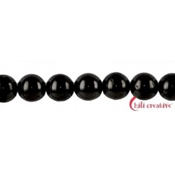 Strang Kugel Schungit (Steinkohle) (stab.) 8 mm