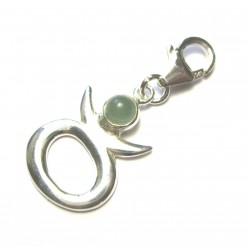 Charm Stier mit Aventurin, 33 mm
