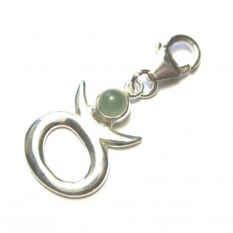 Charm Stier mit Aventurin, 33 mm