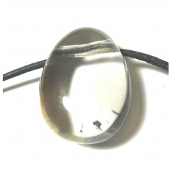 Trommelstein gebohrt Rauchquarz A