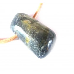 Trommelstein gebohrt Saphir A