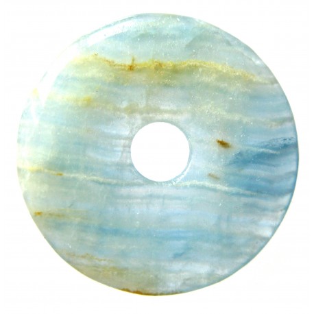 Donut Aragonit-Calcit blau 40 mm