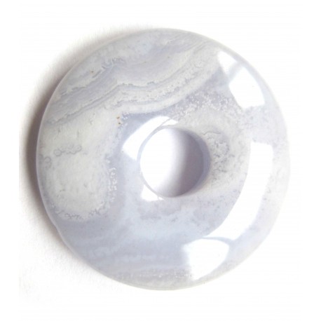 Donut Chalcedon blau 40 mm